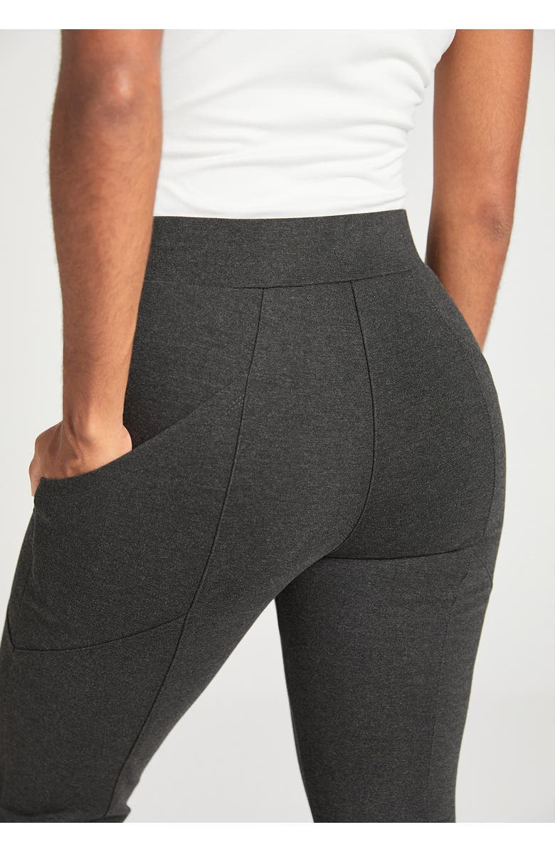 Betabrand Journey DPYP Dress Pant Yoga Pant | Skinny, Alternate, color, Charcoal