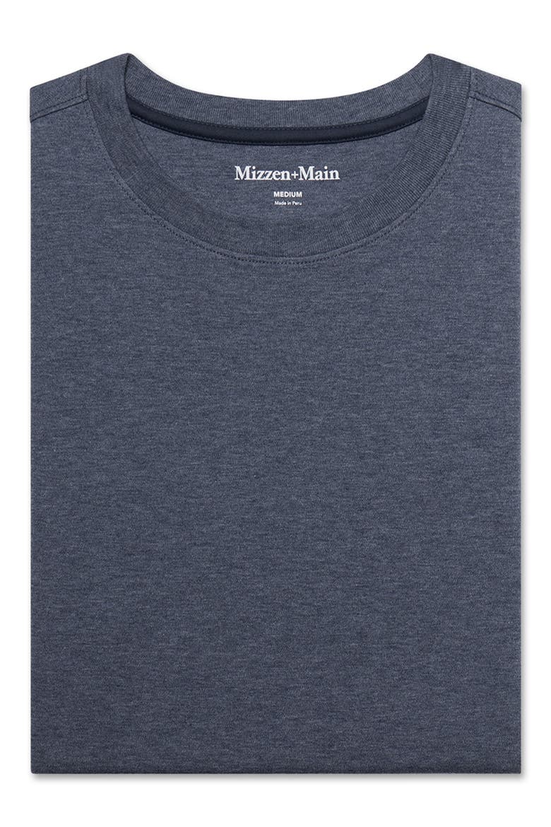 Palmer Trim Fit Pima Cotton T-Shirt, Alternate, color, DARK SLATE HEATHER