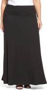 Loveappella Fold Over Maxi Skirt