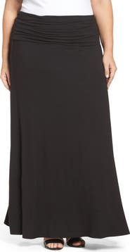 Loveappella Fold Over Maxi Skirt