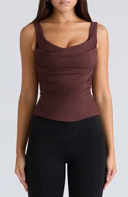 HOUSE OF CB The Drape Neck Corset Top