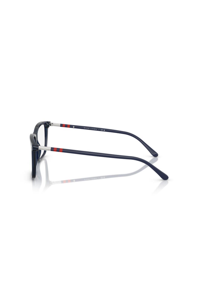 Polo Ralph Lauren 53mm Rectangle optical glasses, Alternate, color, Blue