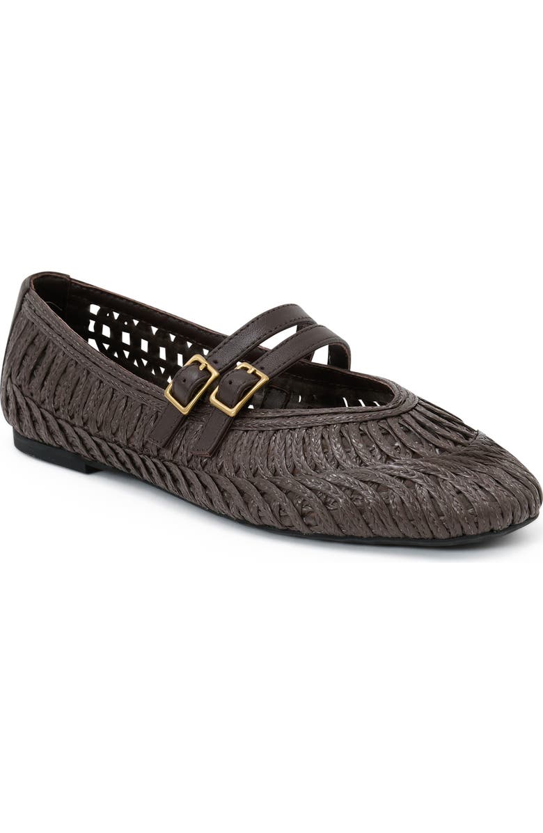 Reiss Elizabeth Mary Jane Flat, Main, color, Chocolate