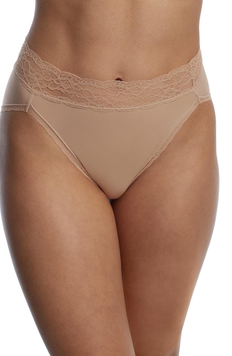 Skarlett Blue Goddess Lace Trim French Cut Brief 2-Pack, Alternate, color, Nylon/Ice Purple