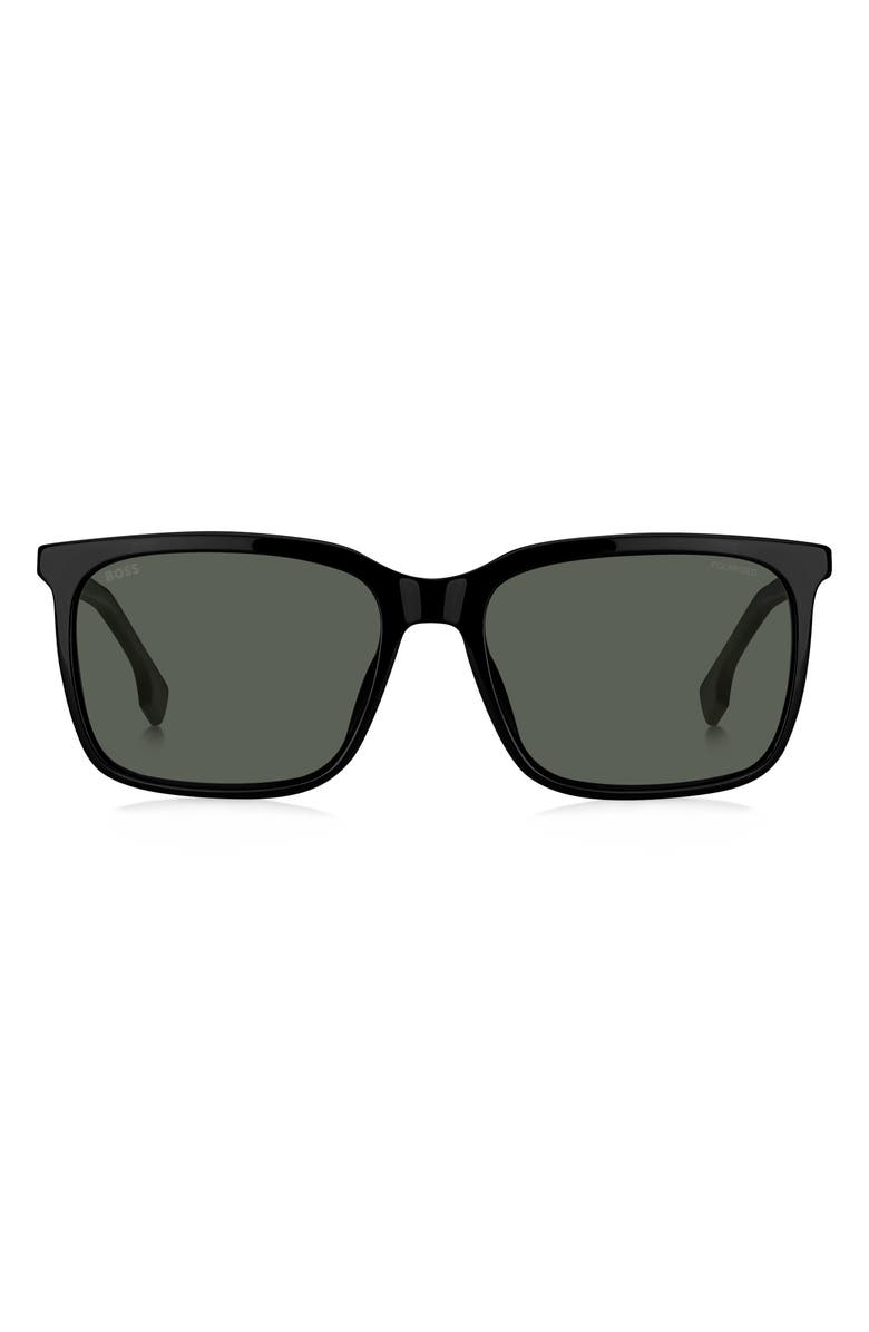 BOSS 57mm Rectangular Sunglasses, Main, color, 0807-Uc