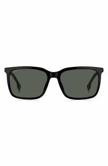 BOSS 57mm Rectangular Sunglasses