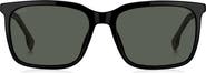 BOSS 57mm Rectangular Sunglasses