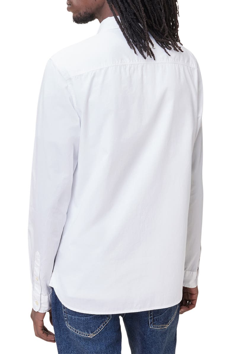 AllSaints Amante Slim Fit Embroidered Button-Up Shirt, Alternate, color, 