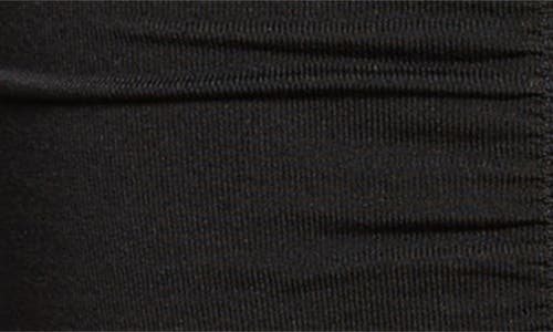 Alexander Wang Ruched V-neck Sleeveless Sweater Dress In 001 Black