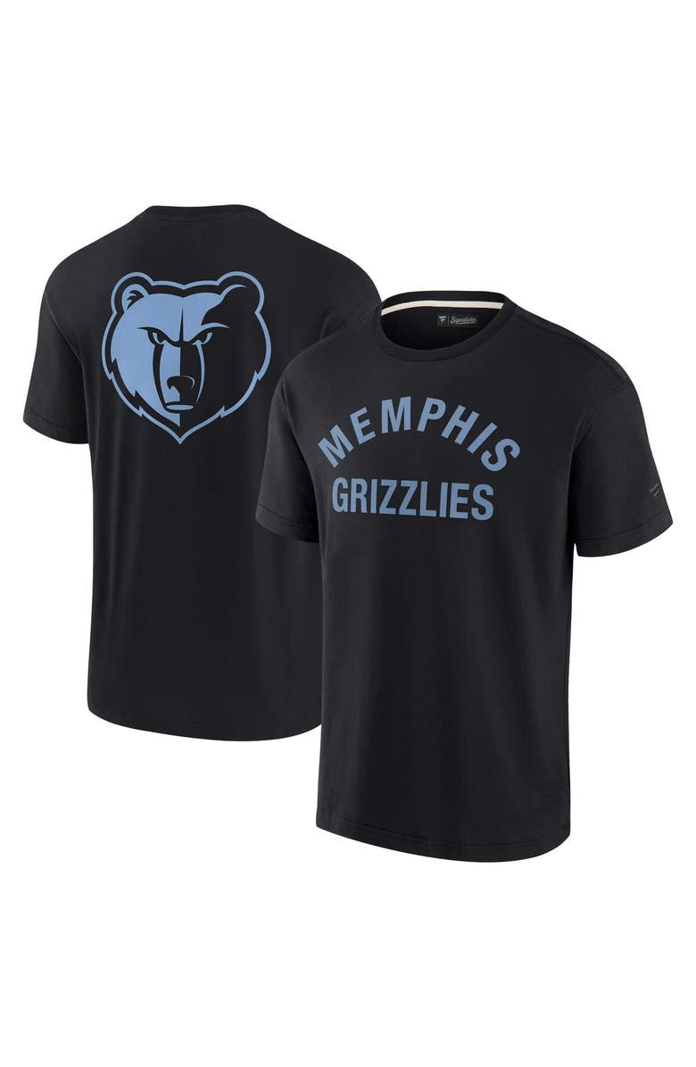 Fanatics Signature Unisex Fanatics Signature Black Memphis Grizzlies Elements Super Soft Short Sleeve T-Shirt, Main, color, Black