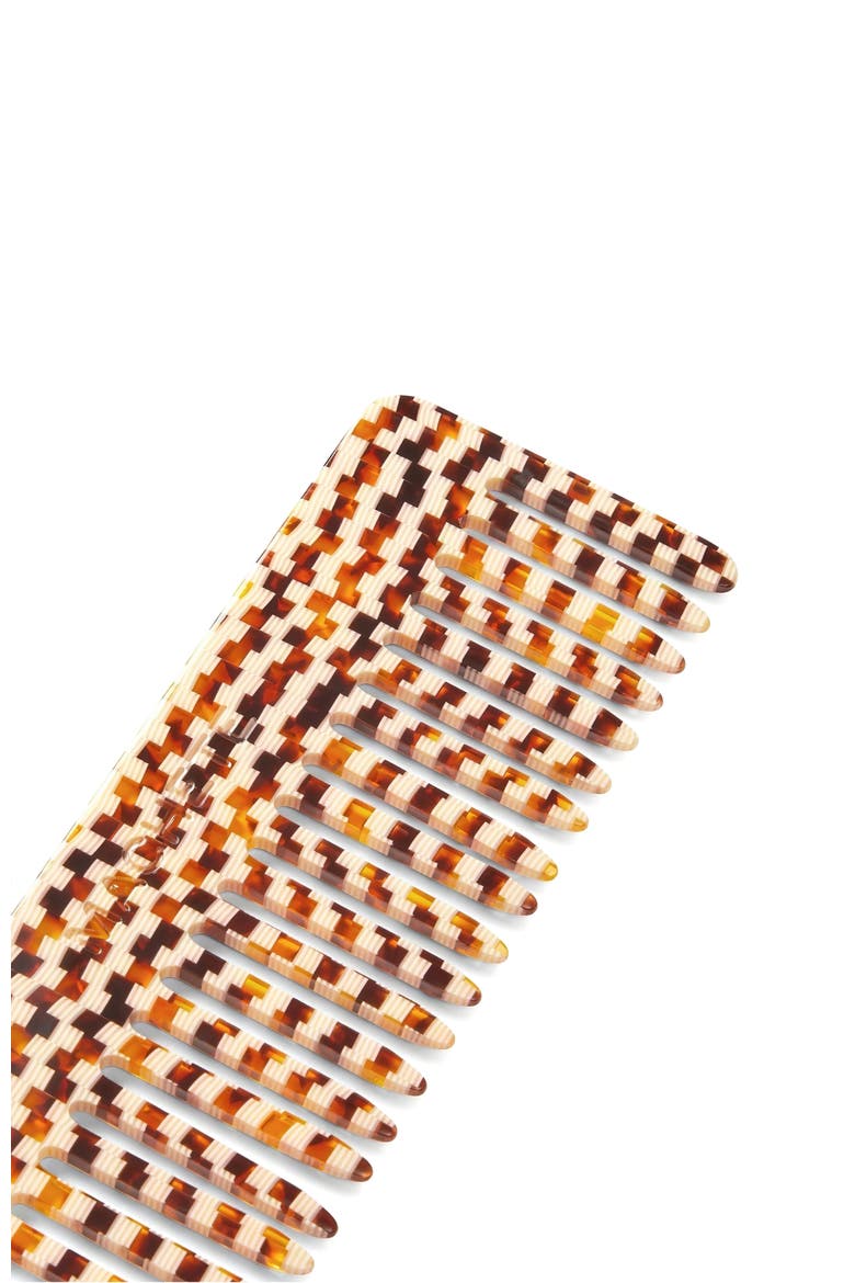 No. 2 Comb, Alternate, color, Tortoise Checker