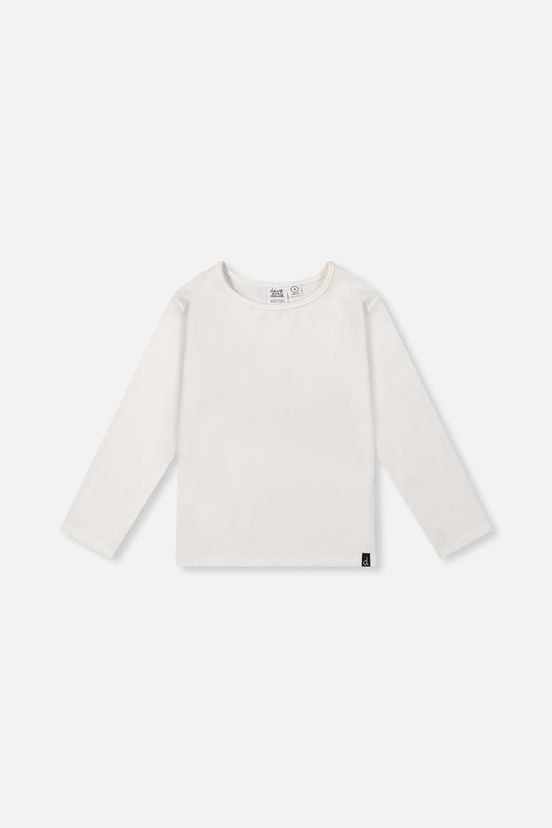 Brushed Rib Crew Neck Long Sleeve Top, Main, color, Off-White