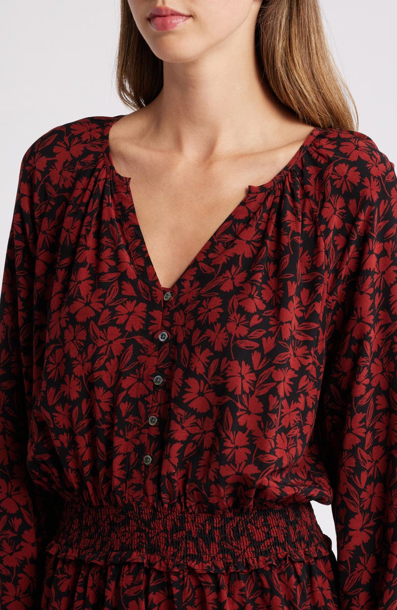 Hatley Mia Smocked Waist Long Sleeve Dress, Alternate, color, 