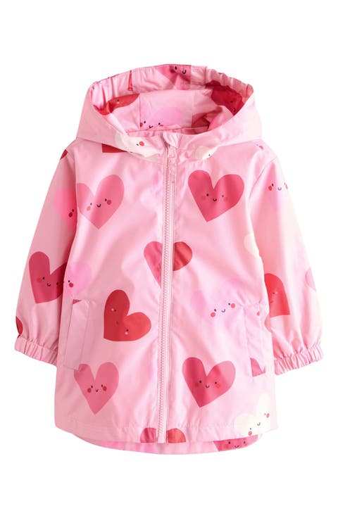 Kids' Heart Print Rain Jacket (Toddler & Little Kid)