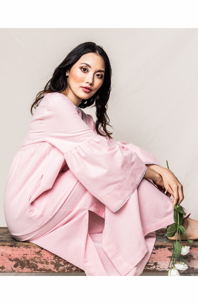 Petite Plume Cotton Flannel Nightgown, Alternate, color, 