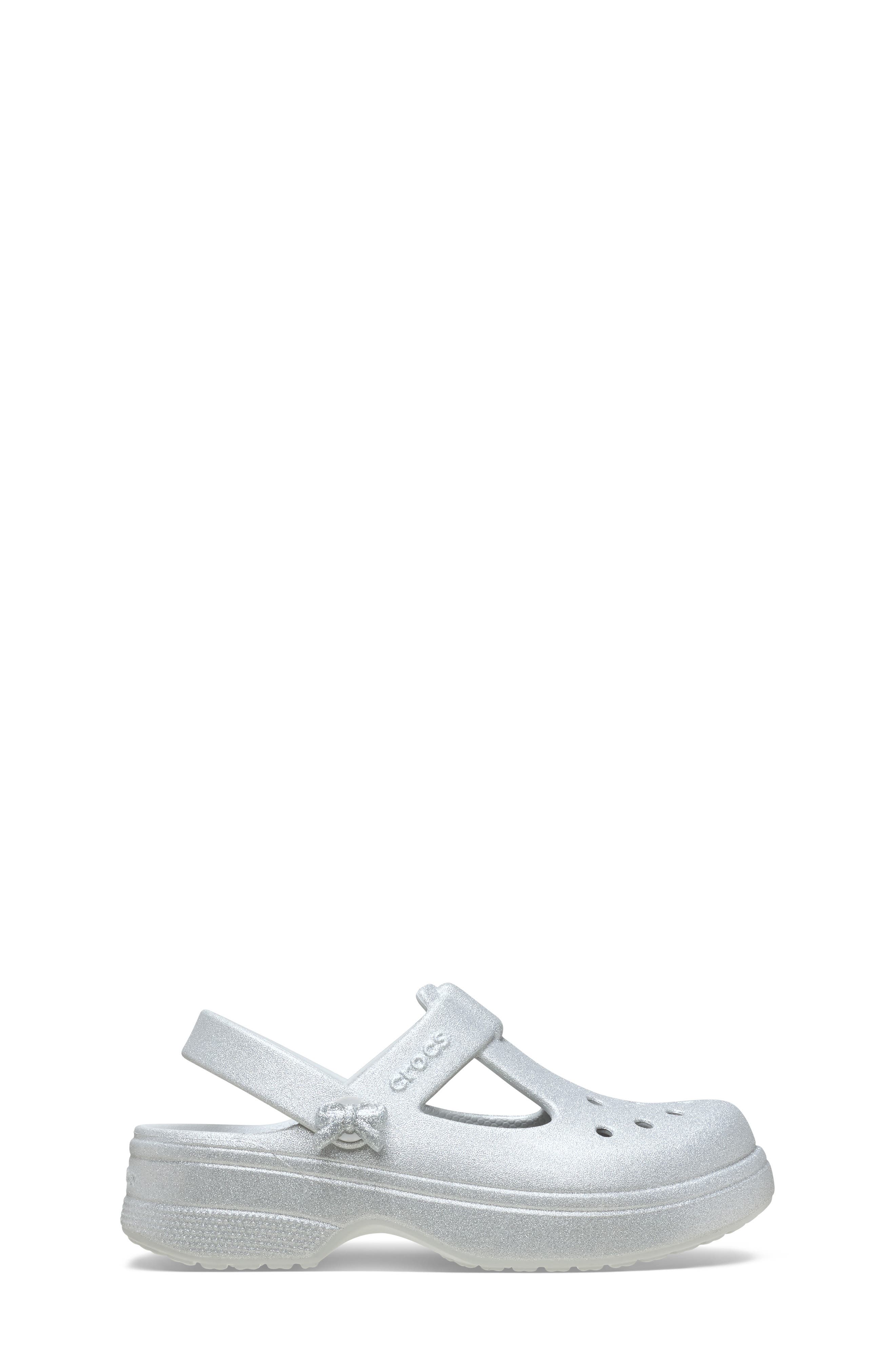 CROCS Kids' Classic Glitter Mary Jane Clog, Alternate, color, Atmosphere