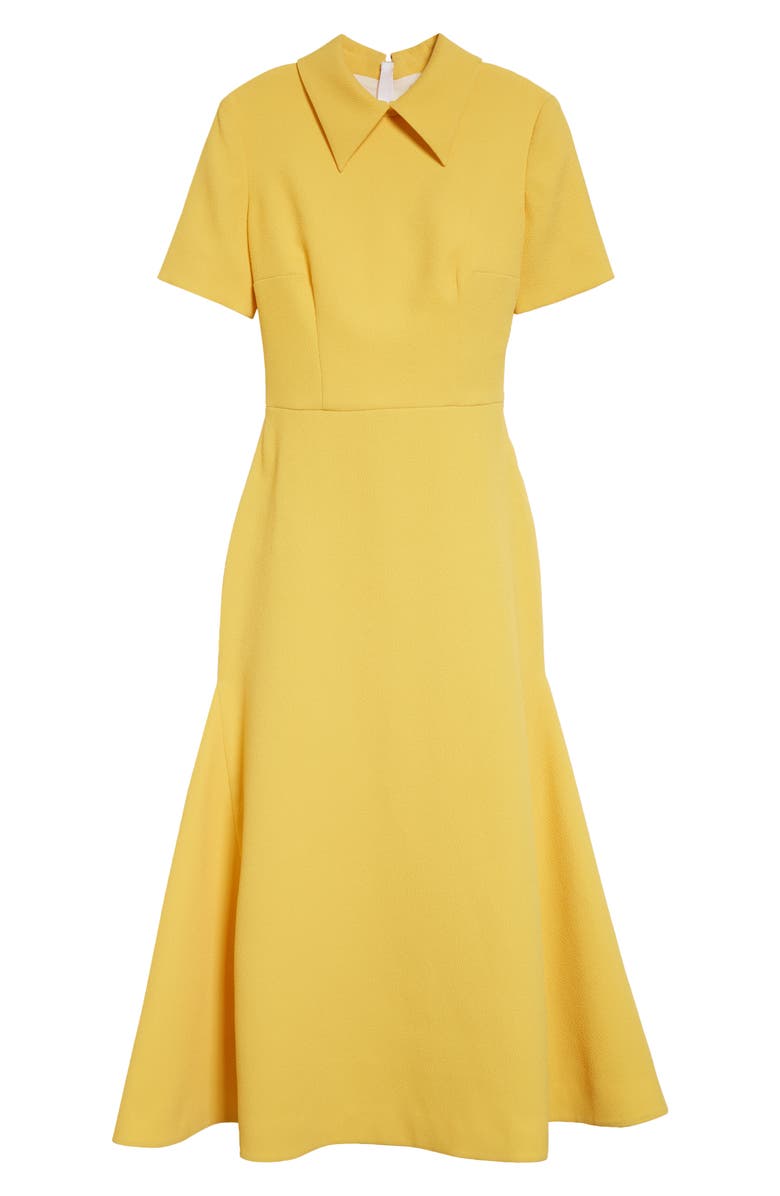 Emilia Wickstead Eman Double Crepe Midi Dress, Alternate, color, 