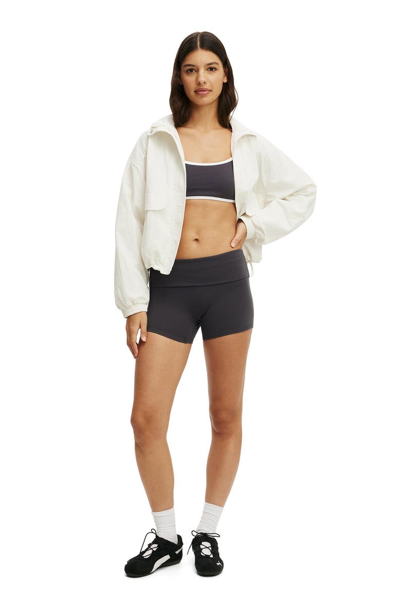 Women's Active Ultra Soft Double Strap Back Crop, Alternate, color, Graphite White