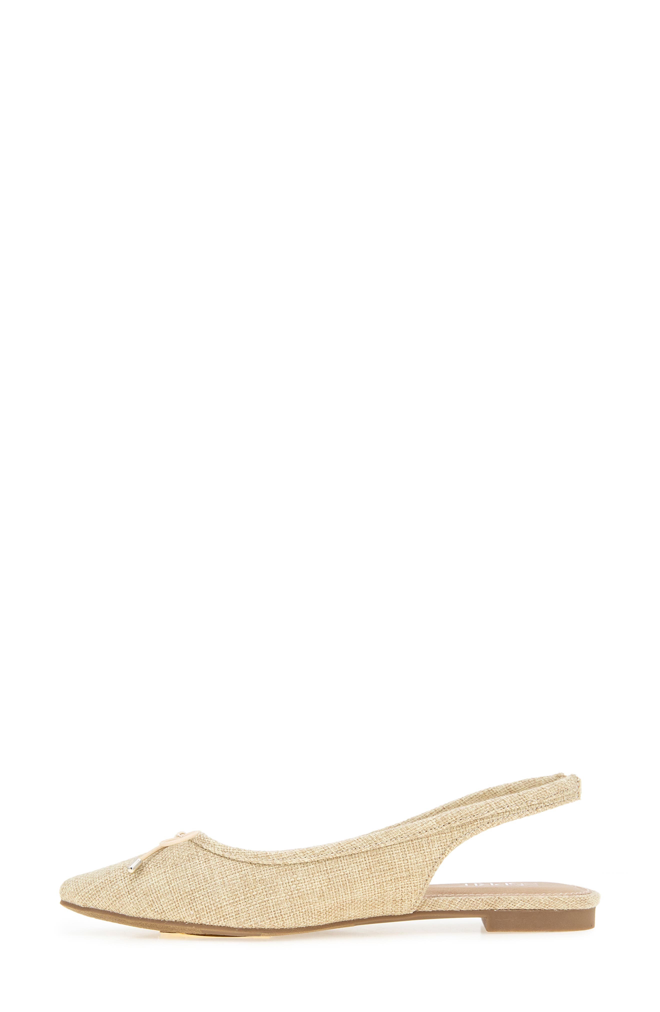 Esprit Petria Slingback Flat, Alternate, color, Natural Linen