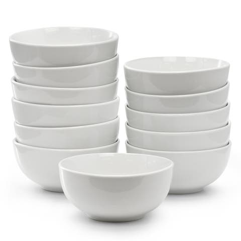 Professional Kitchen 12 Piece Porcelain Bowl Set