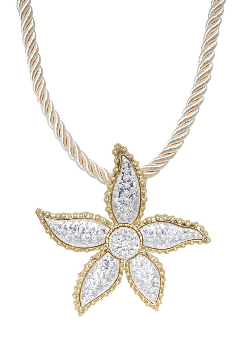 Sea Life Starfish Pendant Necklace, Main, color, GOLD