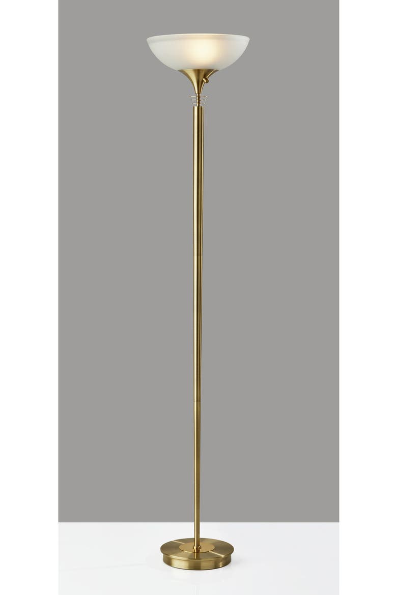 Metropolis Torchiere Floor Lamp, Alternate, color, ANTIQUE BRASS