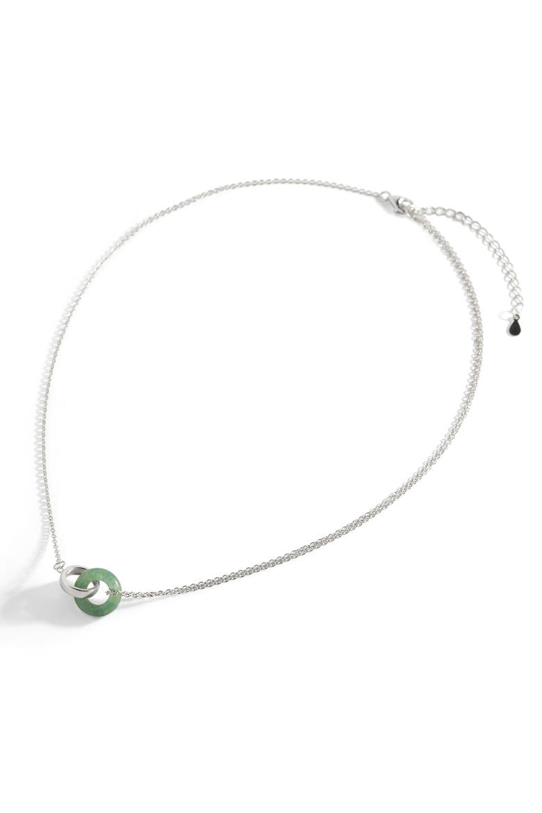 Gemstone Connection Necklace, Alternate, color, 925 Sterling Silver