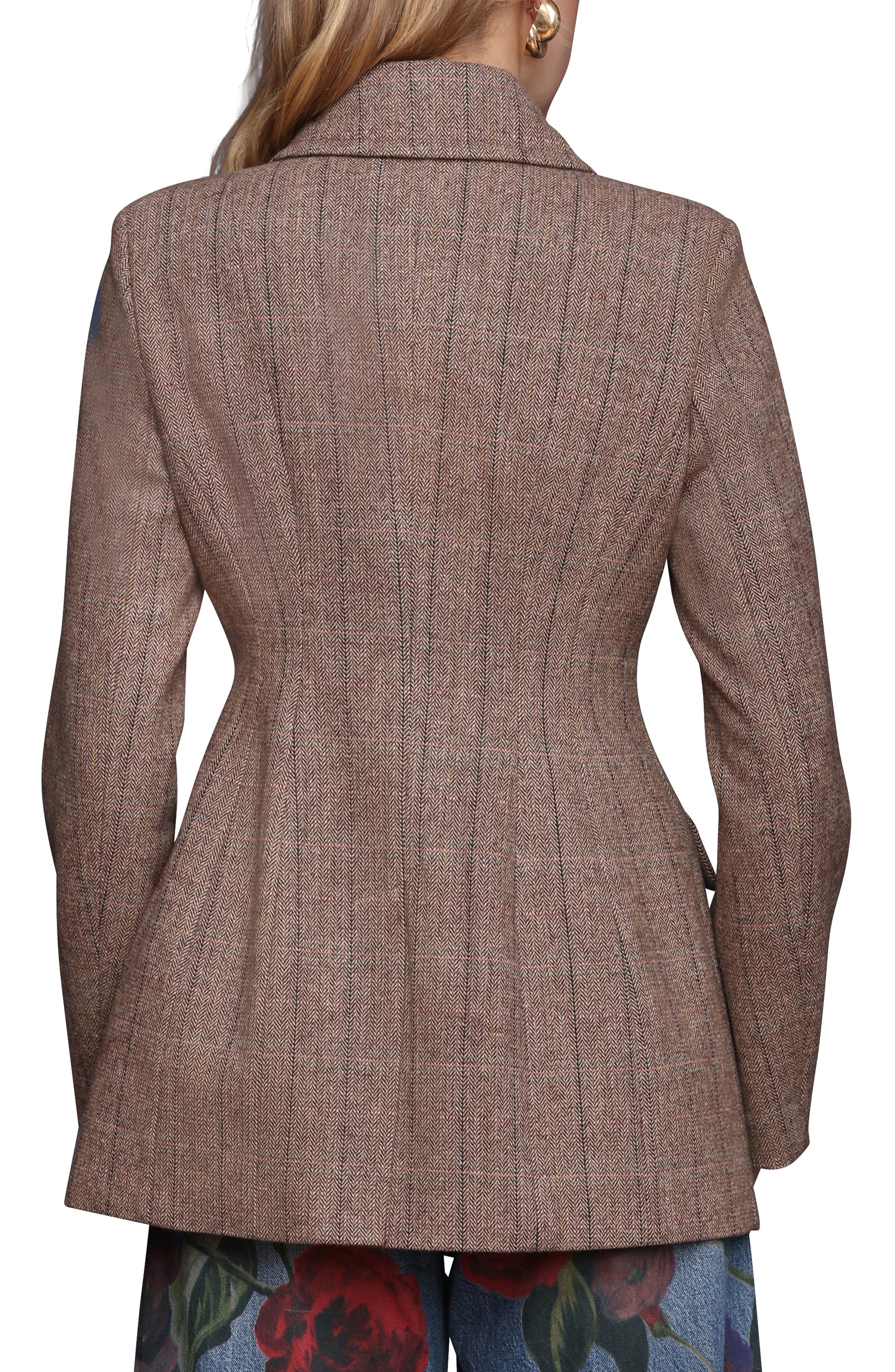 Herringbone Hourglass Blazer - image 2