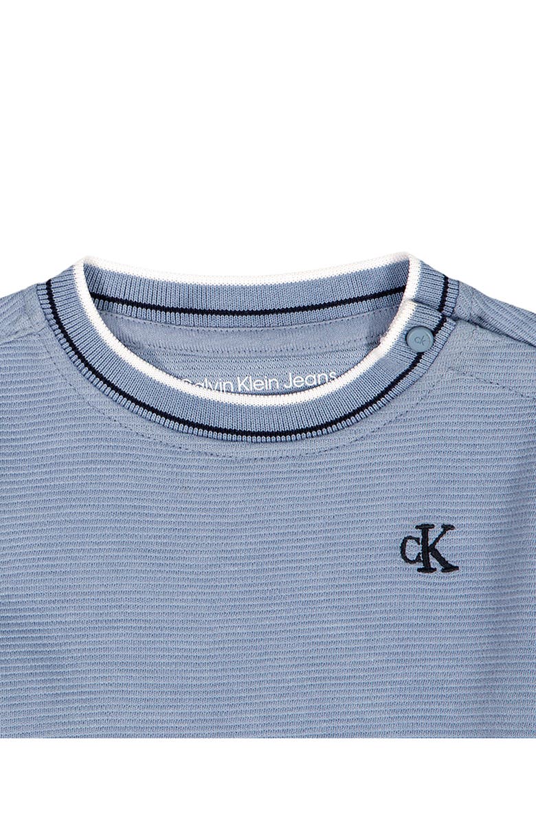 Calvin Klein Knit Top and Shorts Set, Alternate, color, Blue