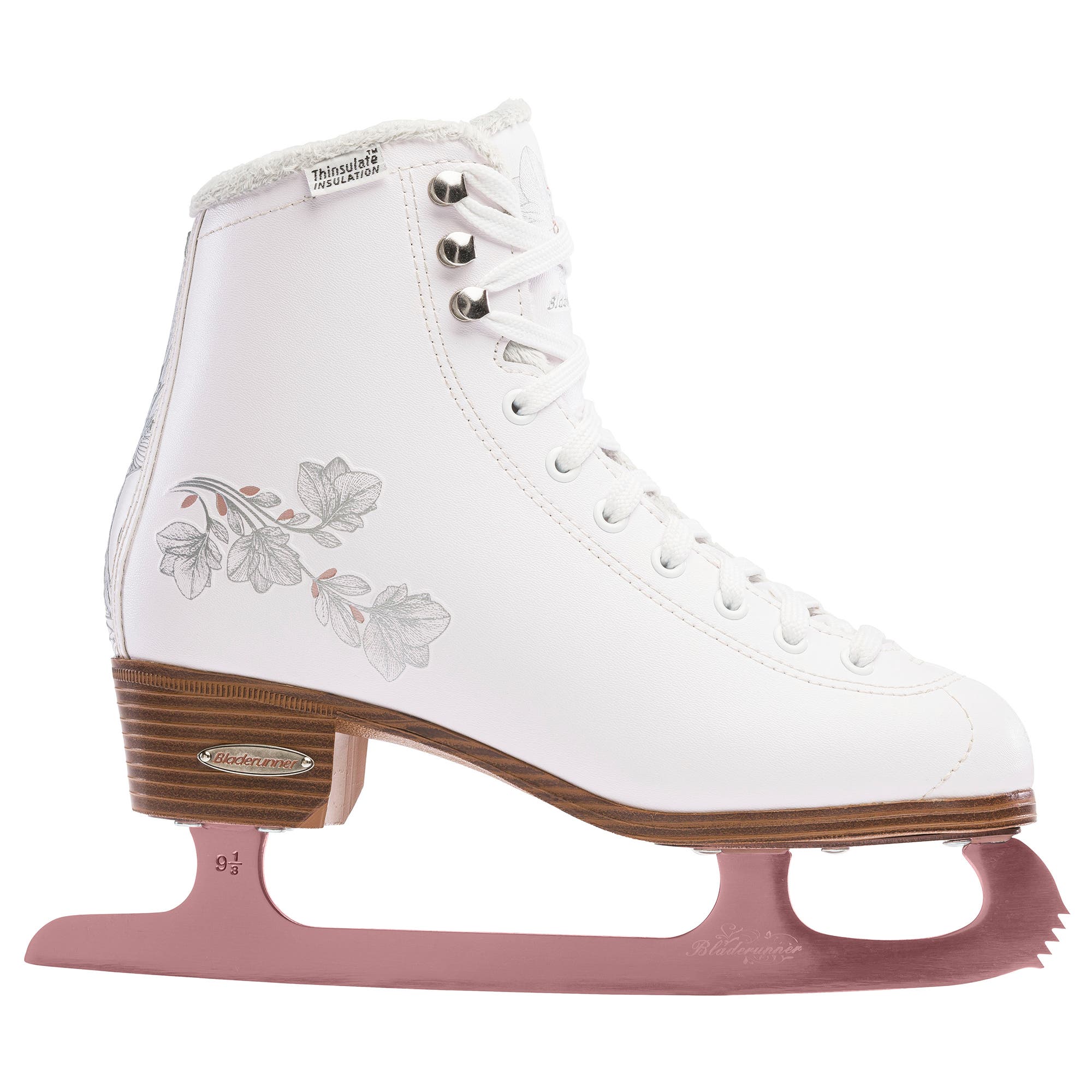 Rollerblade Bladerunner by Bladerunner Diva Womens Figure Skates, Main, color, White/Rose Gold