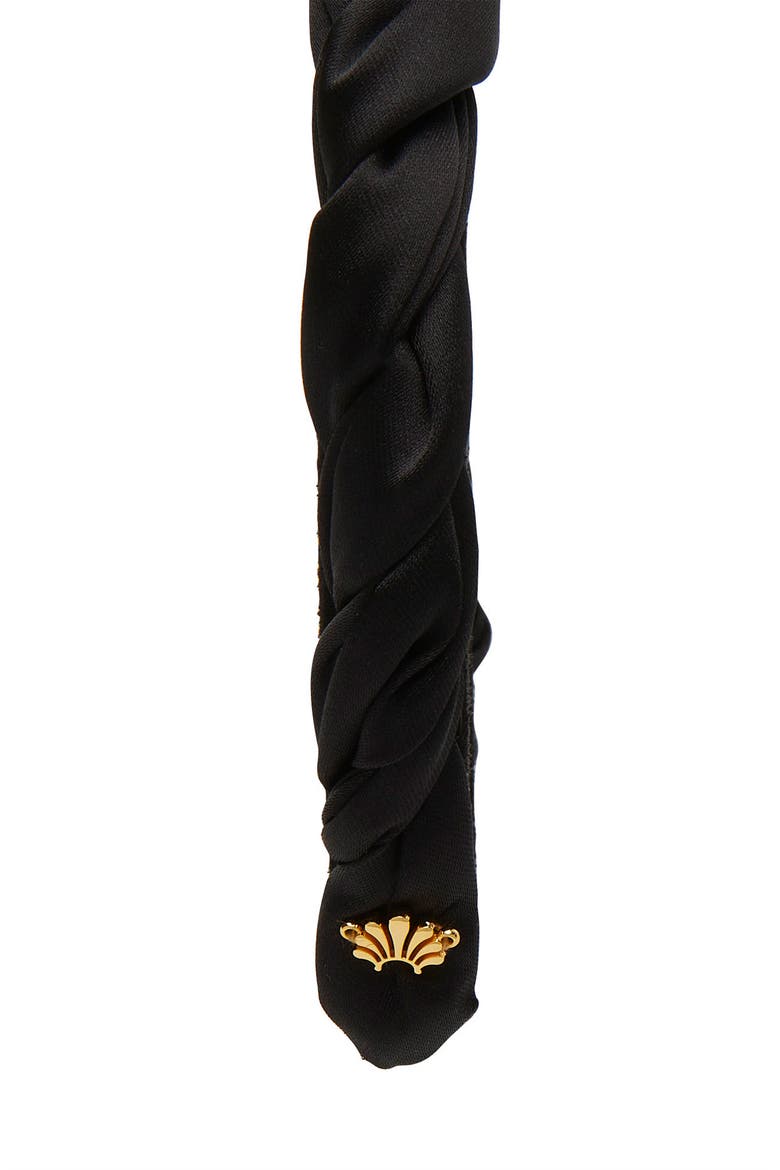 Juliet Satin Headband, Alternate, color, JET