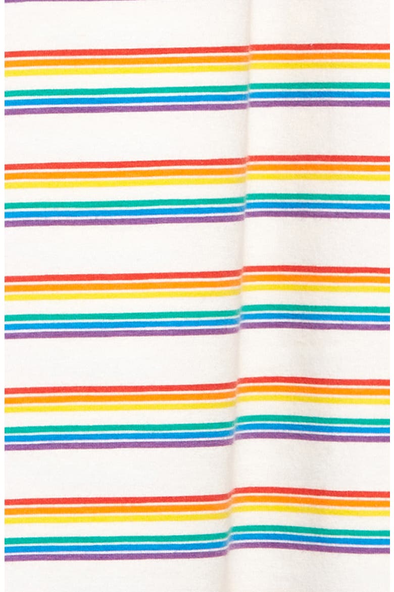 Racerback Tank Dress, Alternate, color, IVORY EGRET RAINBOW STRIPE