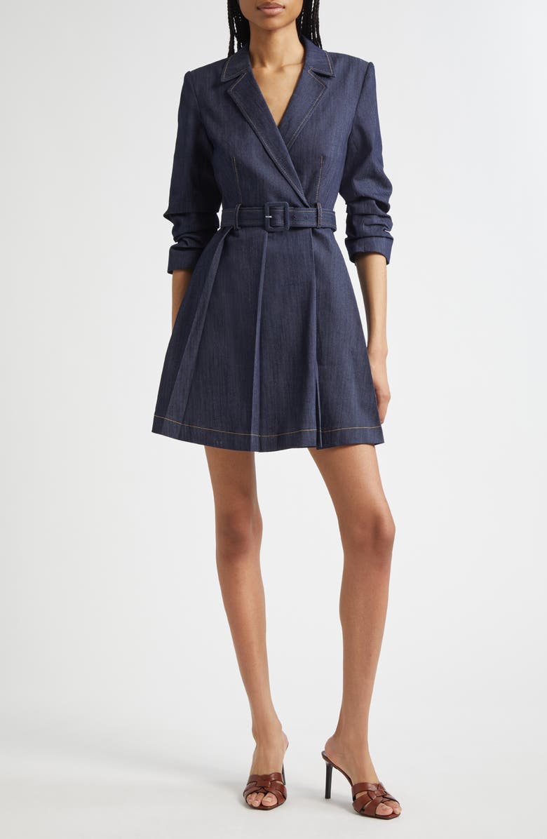 Cinq à Sept Aniyah Denim Shirtdress, Main, color, 