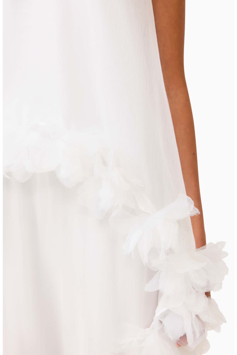 Poppy Tiered Sleeveless Gown, Alternate, color, WHITE