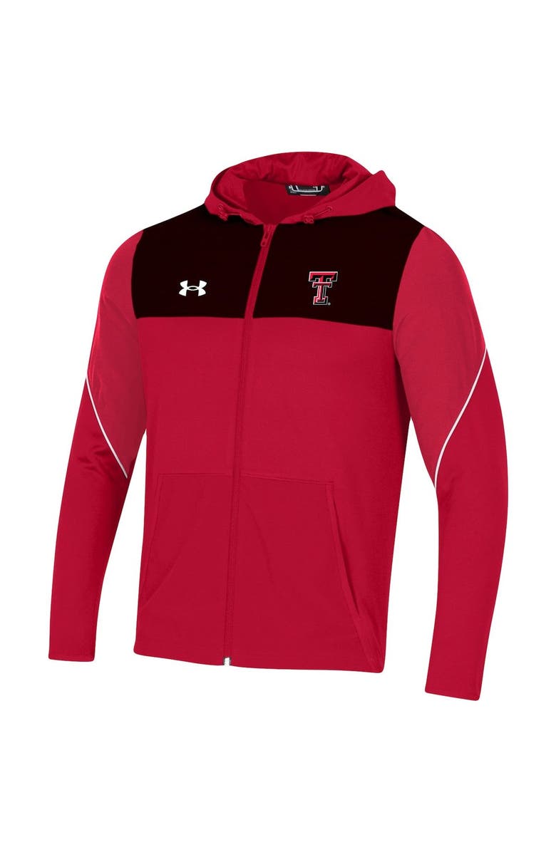 Under Armour Men's Under Armour Red Texas Tech Red Raiders 2021 Sideline Warm-Up Full-Zip Hoodie, Alternate, color, Red
