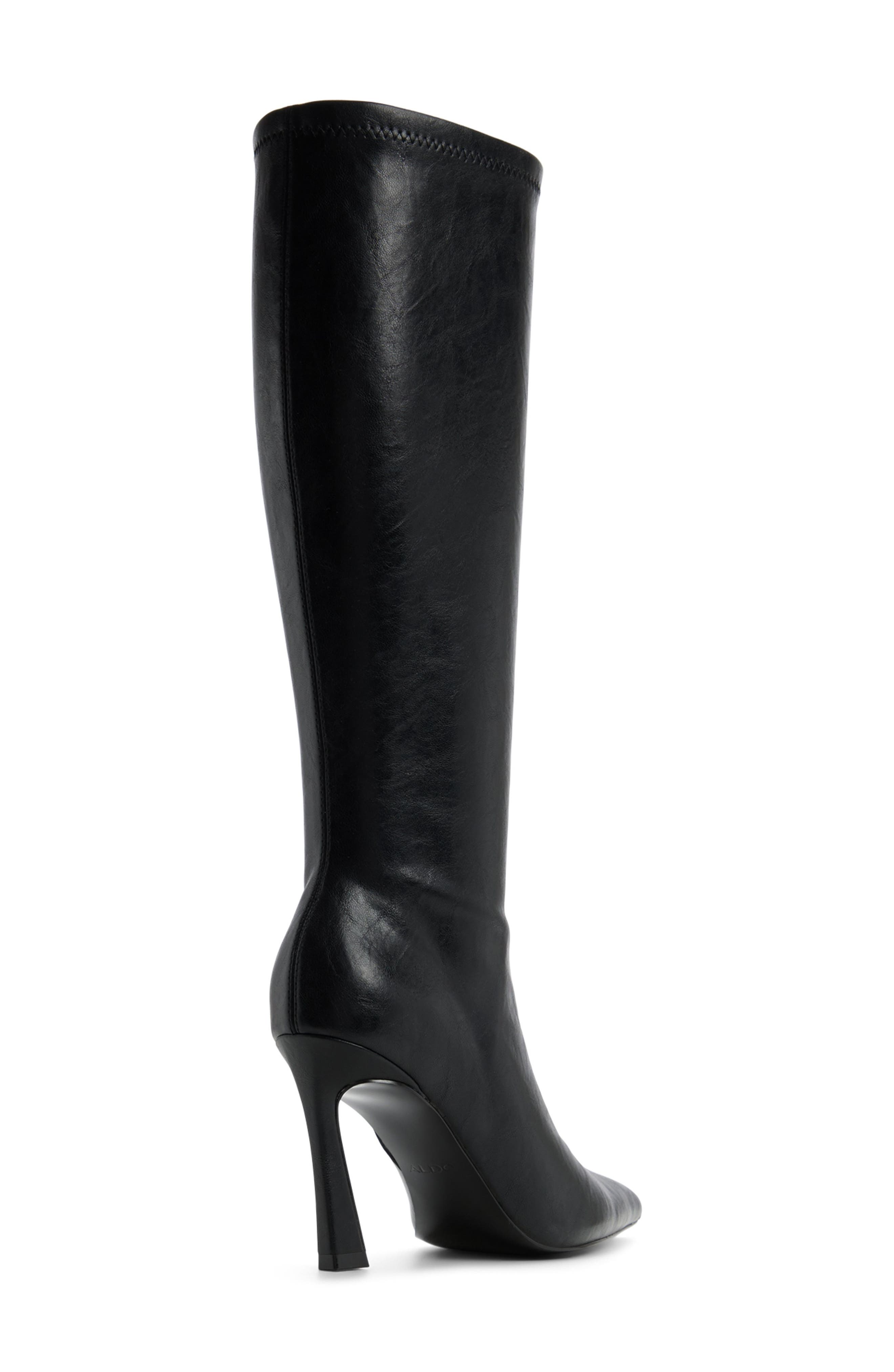 Jullieta Pointed Toe Knee High Boot, Alternate, color, BLACK