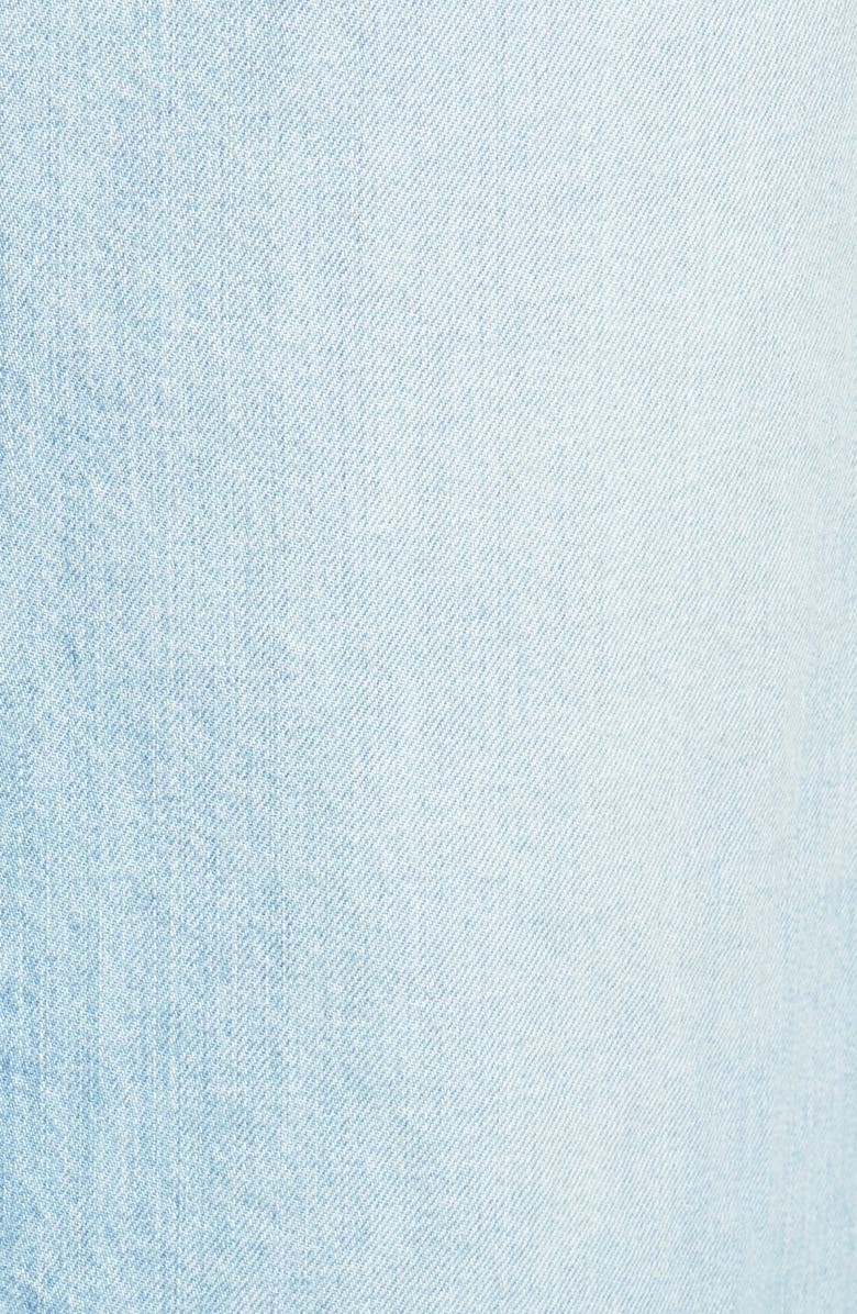 7 For All Mankind <sup>®</sup> Cutoff Denim Midi Skirt, Alternate, color,