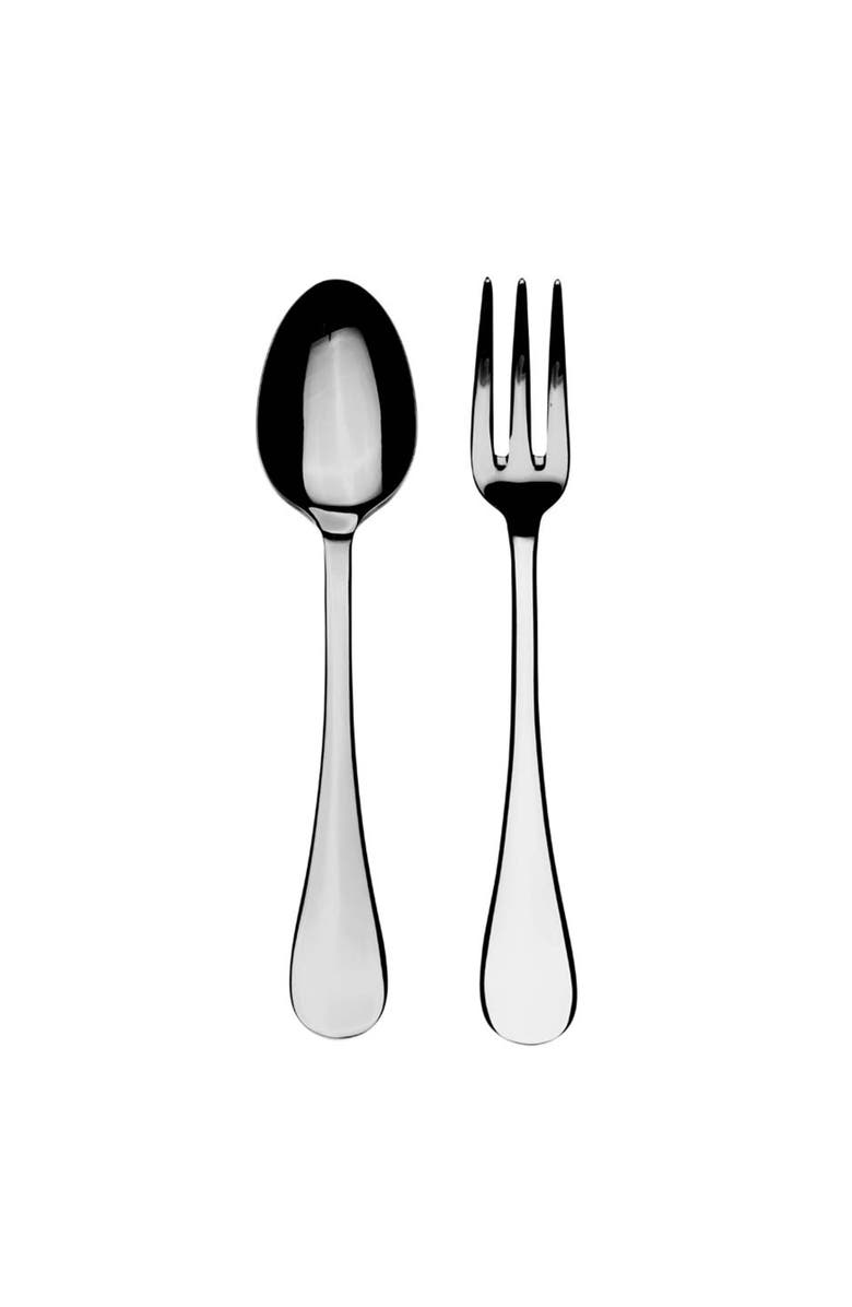 Mepra Brescia Serving Set - 2 Pieces, Main, color, Silver