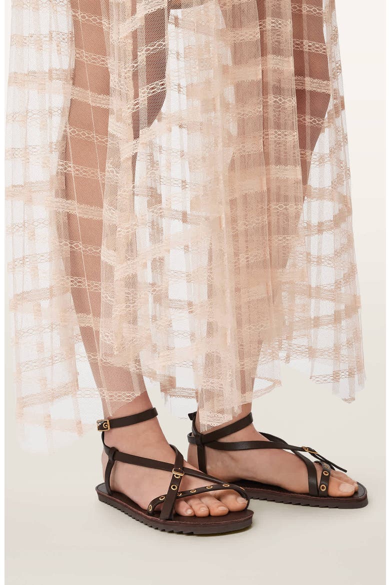 Celia Tiered Midi Skirt, Alternate, color, BLUSH PINK