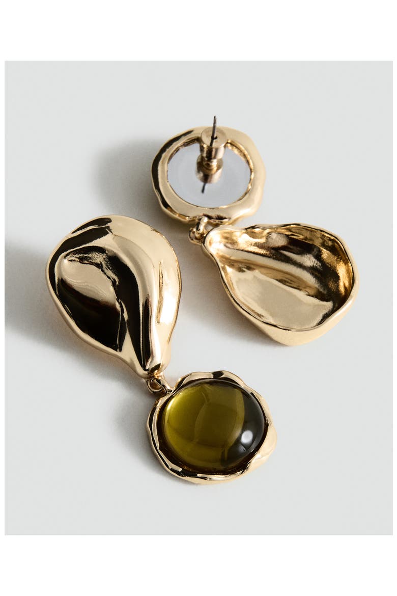Mixed Resin Drop Earrings, Alternate, color, GOLD