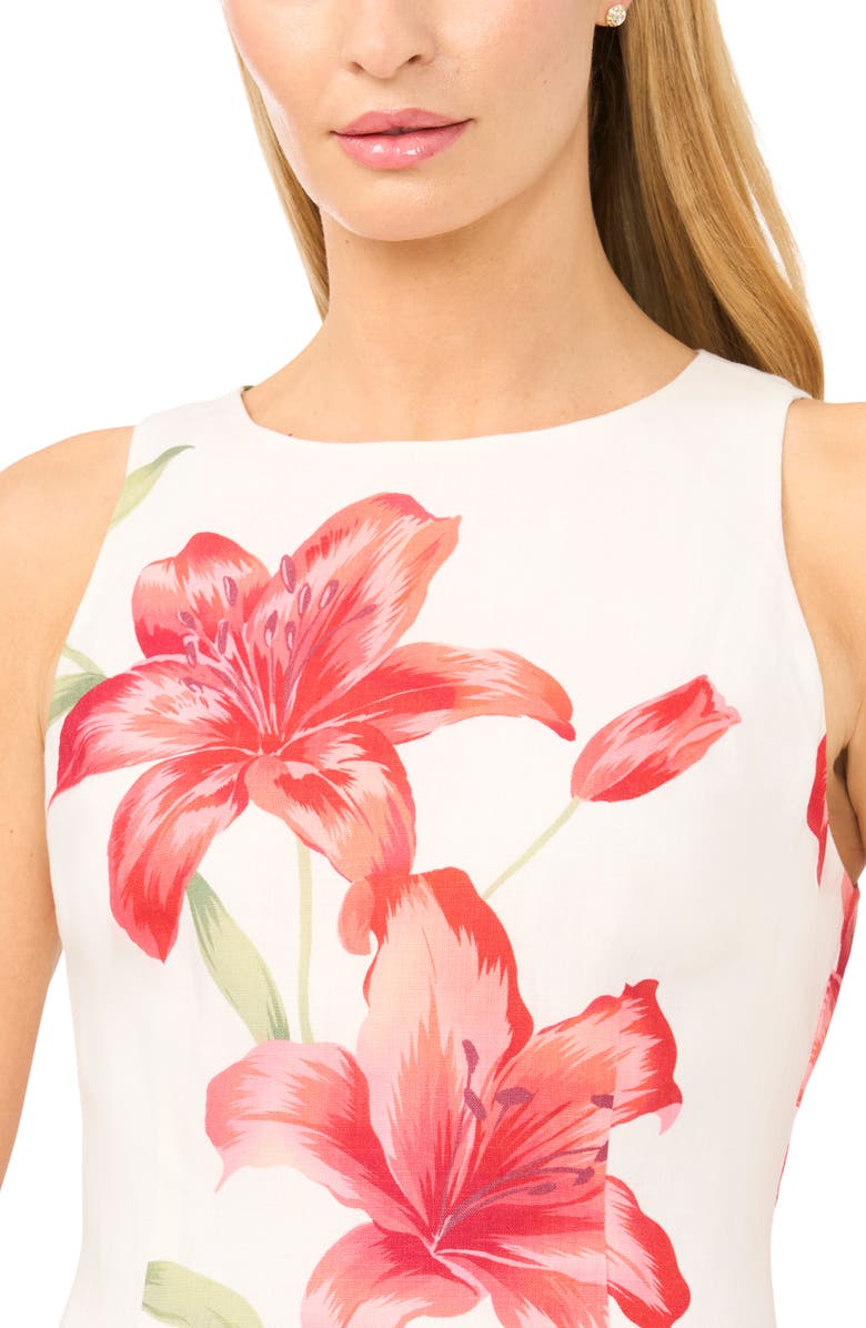 Ted Baker Mina Print Sleeveless Maxi Dress, Alternate, color, Ultra White
