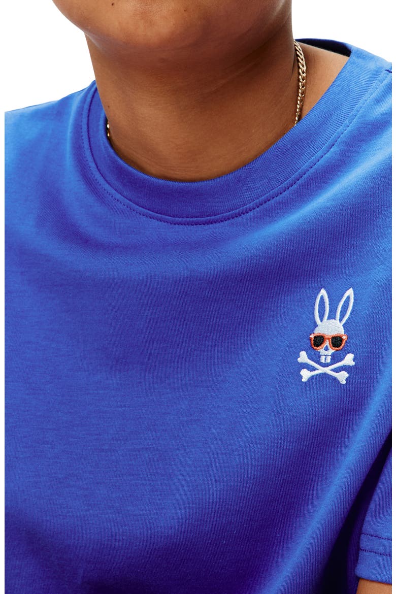 Kids' Luca Embroidered Pima Cotton T-Shirt, Alternate, color, AMPARO BLUE