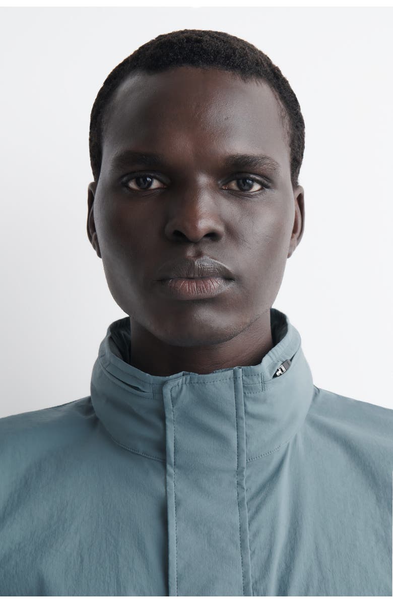 COS Technical Water-Resistant Nylon Vest, Alternate, color, Steel Blue