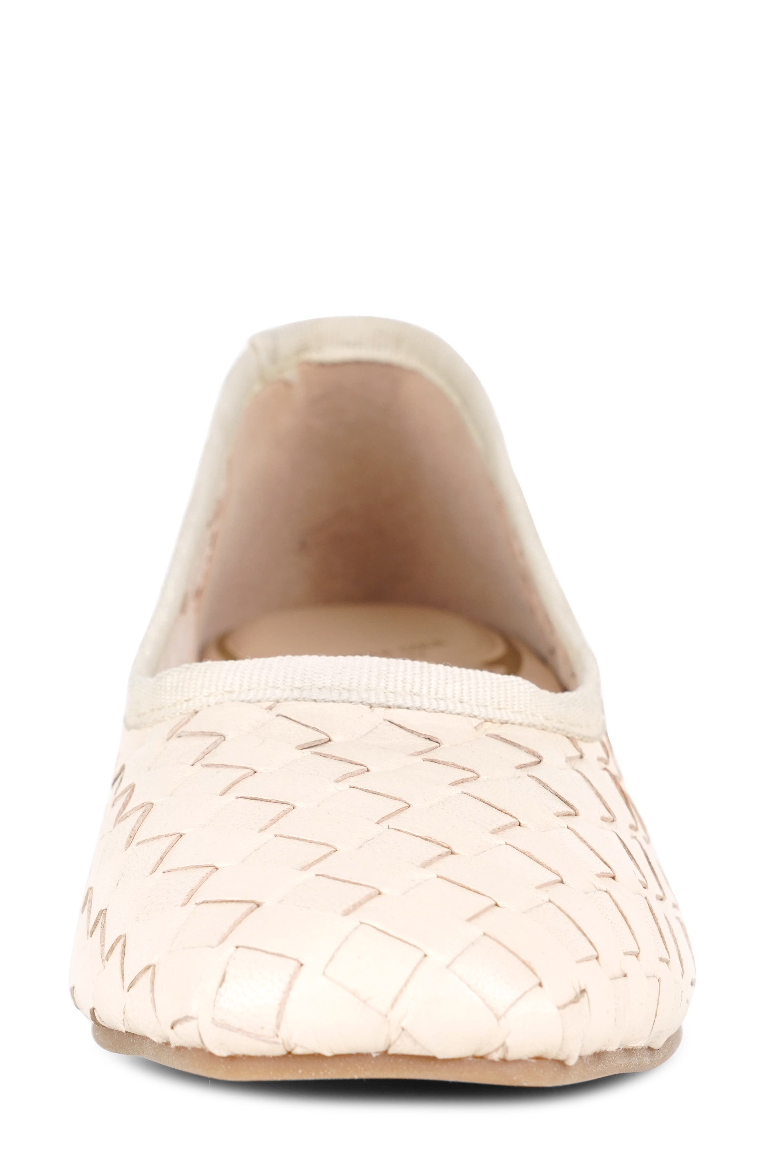 Birdie Woven Leather Pump, Alternate, color, ECRU WOVEN LEATHER
