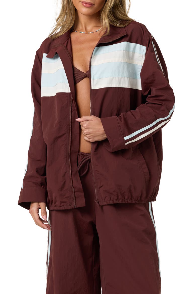 Blaine Full Zip Jacket, Alternate, color, CHOCOLATE