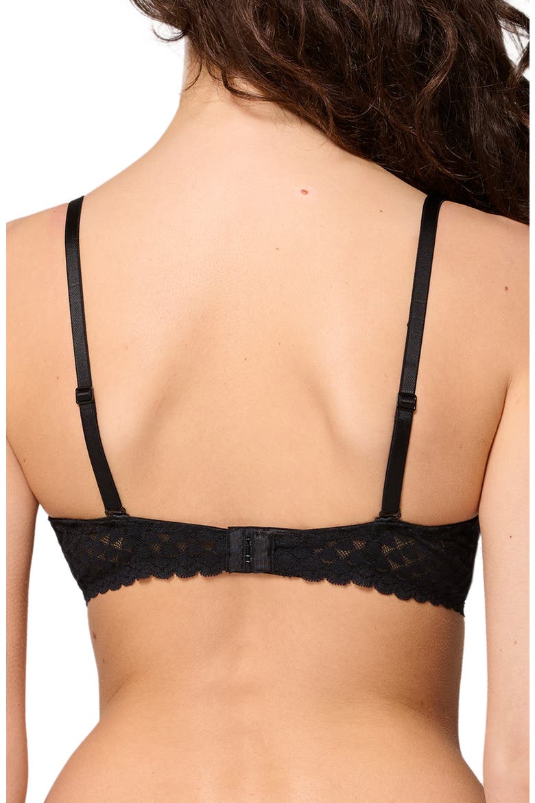 Subtile Underwire Push-Up Bra, Alternate, color, BLACK