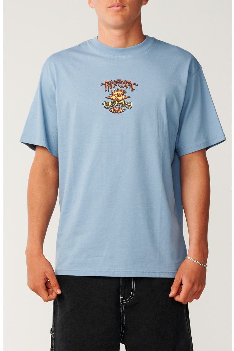 Arch Search Cotton Graphic T-Shirt, Main, color, LIGHT NAVY