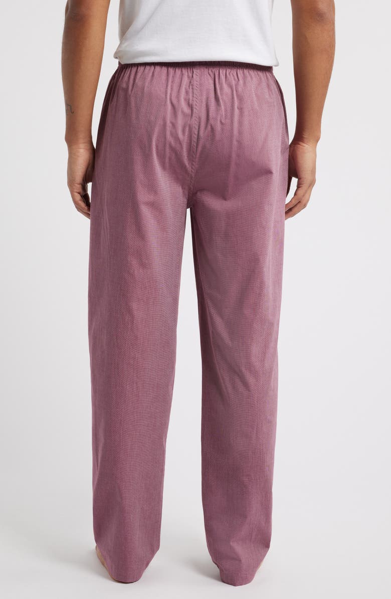 Nordstrom Men's Poplin Pajama Pants, Alternate, color, Burgundy Rhode