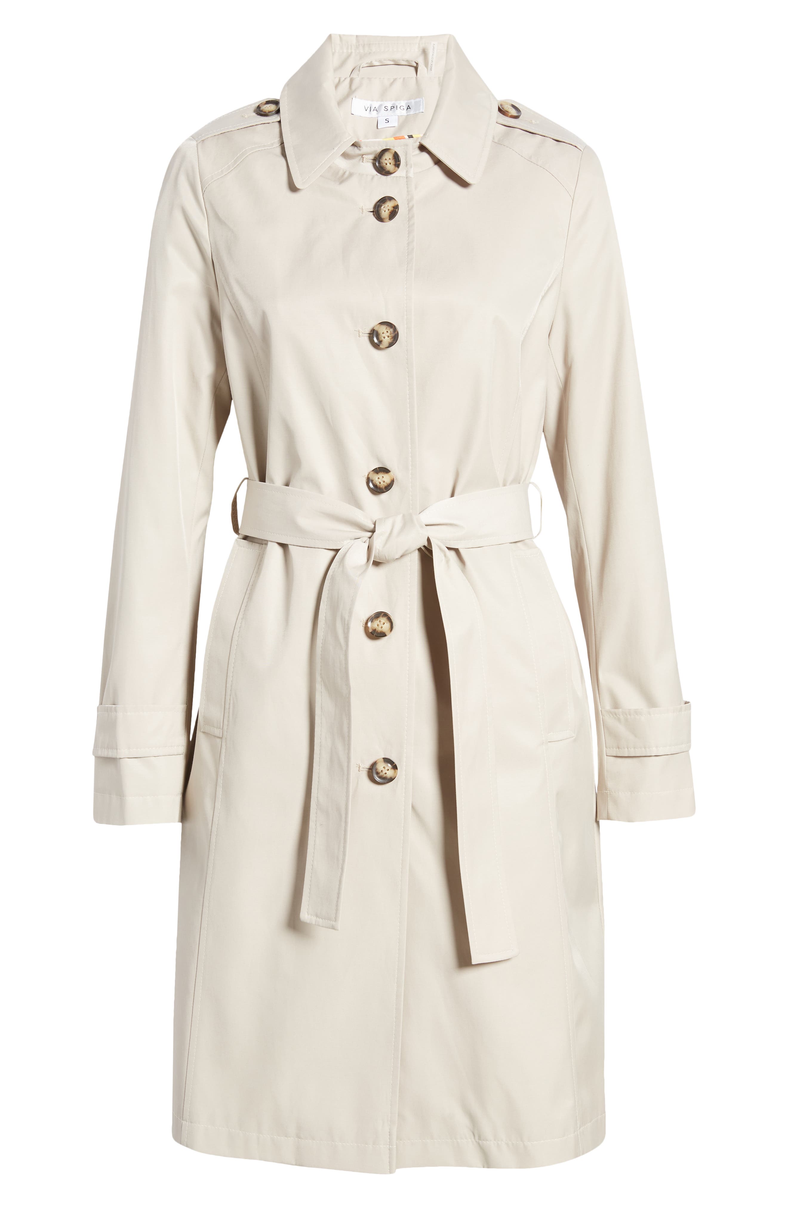 Water Repellent Back Button Trench Coat (Women) | Nordstrom