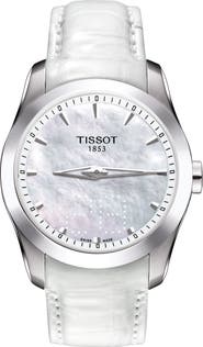 Tissot Women's Couturier Leather Strap Watch, 33mm